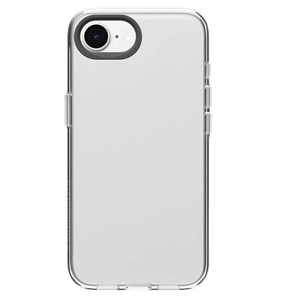 Stötabsorberande skal - Rhinoshield - iPhone 16E - Transparent - Absorption upp till 3,5m - Utförsande mot gult