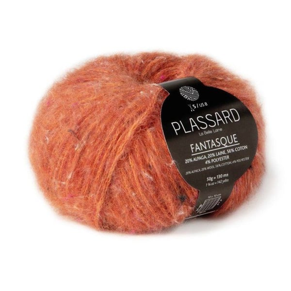 Plassard - Fuzzy Fantasque Garn Orange (51)