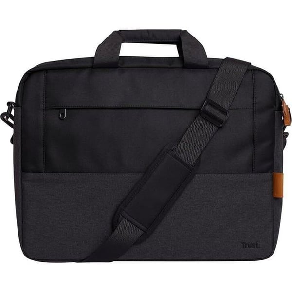 Säkerhetsväska för 16 tum bärbar dator - TRUST - Lisboa Laptop Bärväska - Dämpad Skydd - Fack - Arbete & Resor