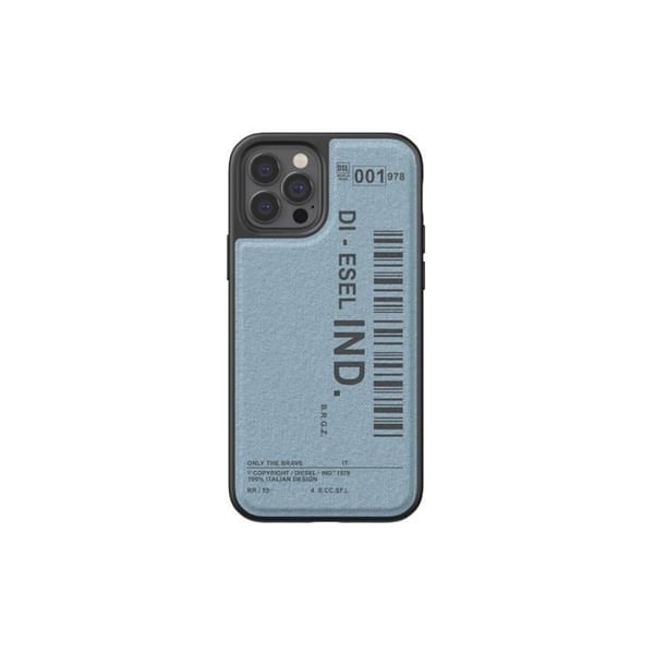 Skydd för Apple iPhone 12 / 12 Pro Barcode Denim-serien i TPU Diesel Blå