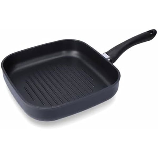 Matberedningsaccessoarer - EDM - Svart grill - 24 x 24 cm - Kompatibel med alla typer av värmekällor - Elegant