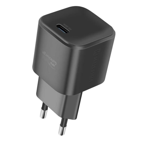 Laddare - SWISSTEN - GaN - 35W - Kompakt - Lätt - Svart