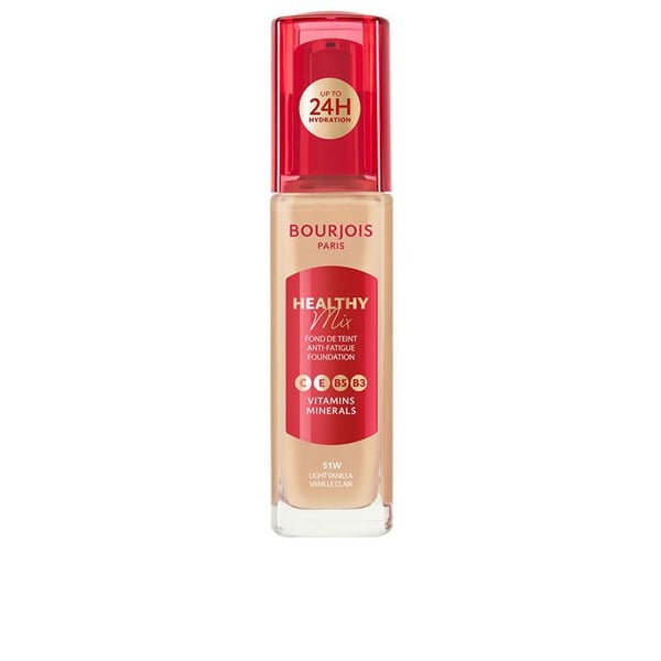 Fuktighetsgivande foundation HEALTHY MIX #51W-Ljus Vanilj 30 ml