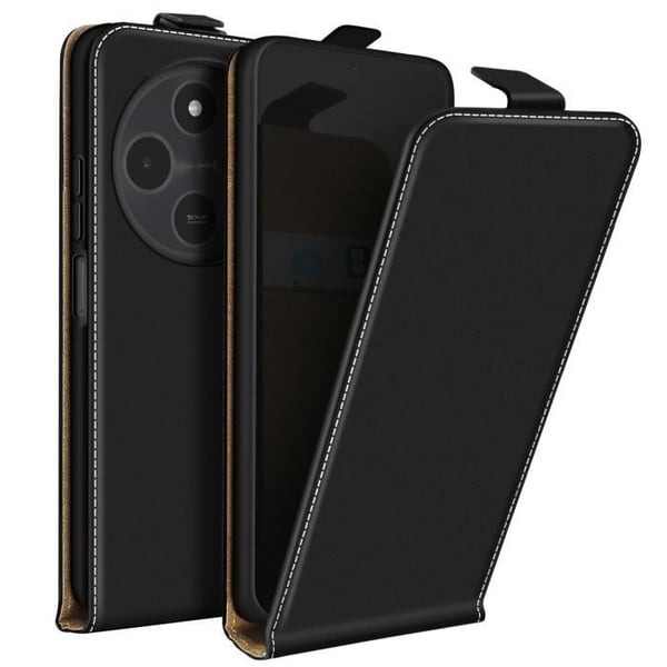 Husklåd Vertikal - Xiaomi - Redmi 14C - Syntetiskt läder - Kortfack - Dubbel magnetflik