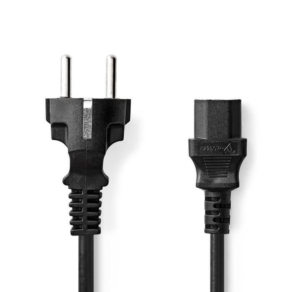 Strömkabel - NEDIS - CEGL10030BK30 - 3.00 m - Manlig jordad kontakt - Svart