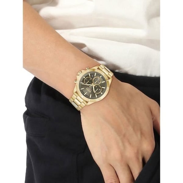 BOSS TROPER 44 mm guldkronografklocka