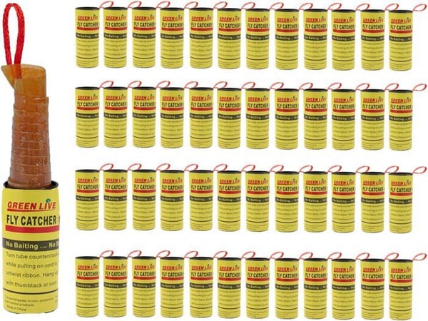 48 st flugpapper inuti, flugfångare rullar flugdödarpapper[J206]