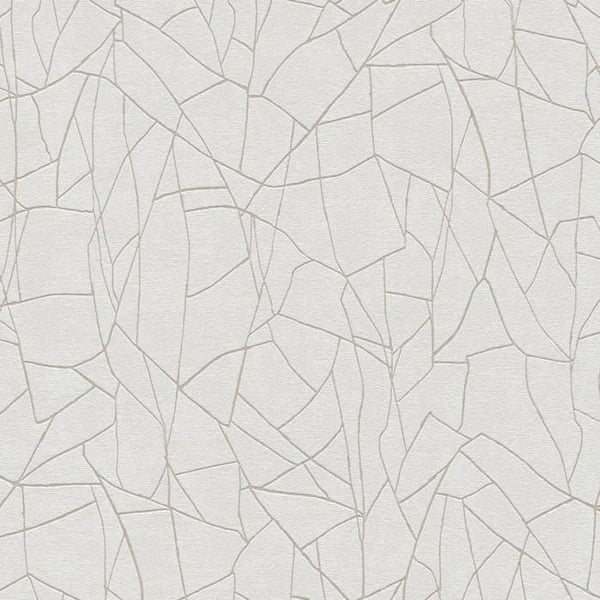 Tapet non-woven 399341 grå vit grafisk French Affair A.S. Creation