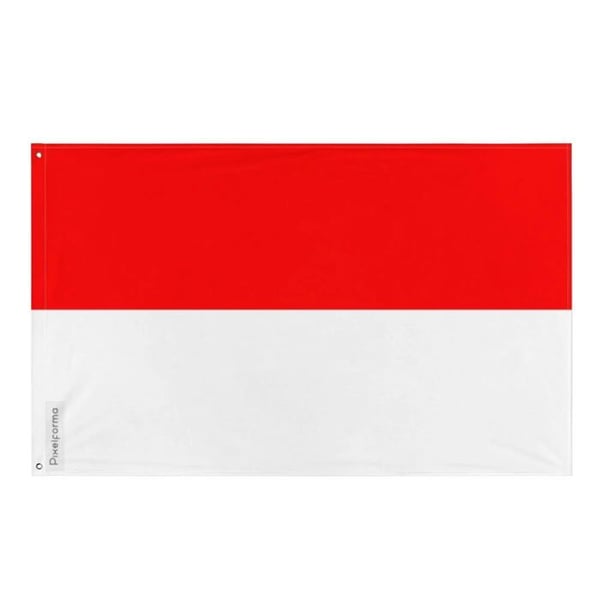 Alsaciens flagga – 160 x 240 cm – Resistenta polyester – 2 metallöglor – Inomhus / Utomhus – Pixelforma