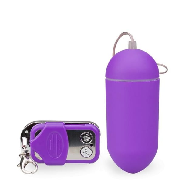 Fjärrstyrt vibrerande ägg XL - Vibrator för par - Lila