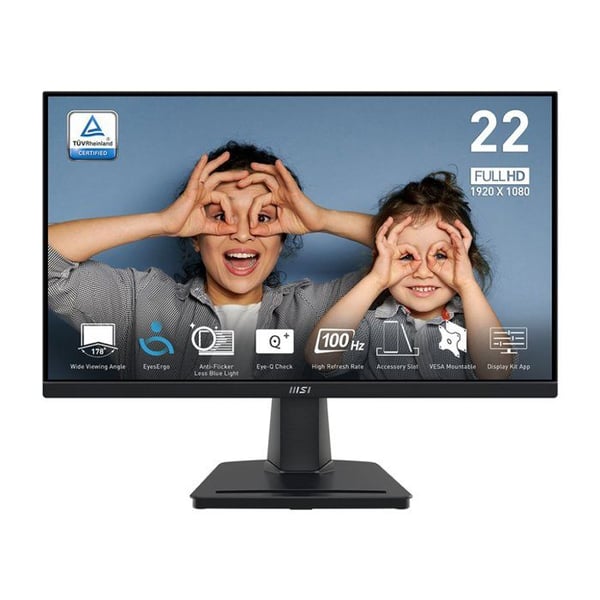 Skärm PC - MSI - 21.45" - FHD - 100Hz - VA-panel - 1ms - MP225V