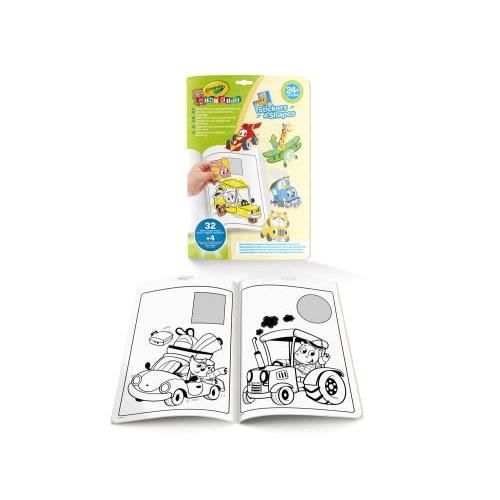 Extravaganta fordonsformer och dekalalbum - Crayola Mini Kids