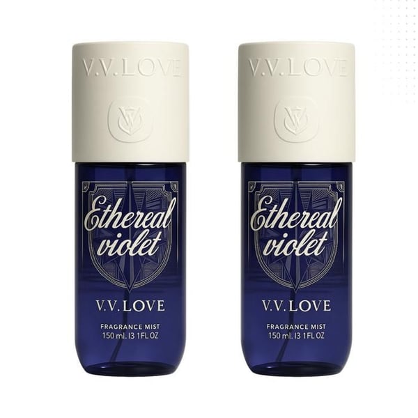 Vv Love Eterisk Lila Dimma Parfum för kvinnor 2*150ml