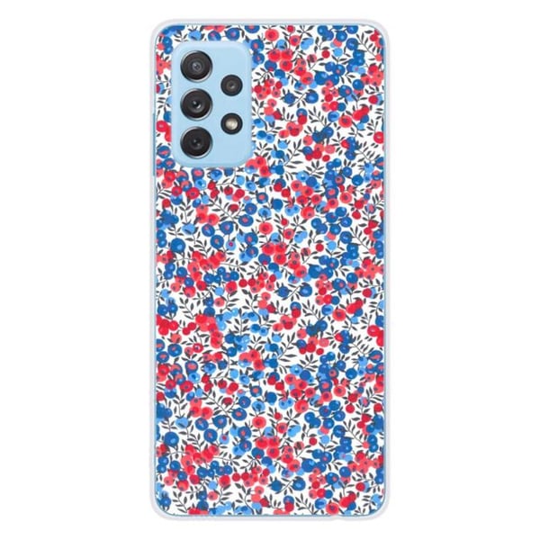 1001Coques - Silikonfodral kompatibelt med Samsung Galaxy A32 4G - Liberty Wiltshire blå mönster - Originaldesign tryckt i Frankrike