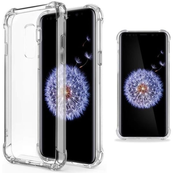 Skal till Samsung Galaxy S9 PLUS - Transparent TPU Gel Mjuk Silikon Stötsäker [Phonillico®]