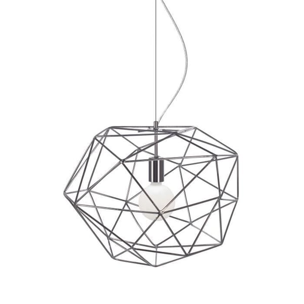 Pendel - Globen Lighting - 473052 - Krom - 45 cm - E27 Max 60W