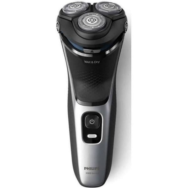 PHILIPS - 3-hoved barbermaskine Serie 3000 - autonomi 60 min - Lithium-ion batteri - sort - S3143.00