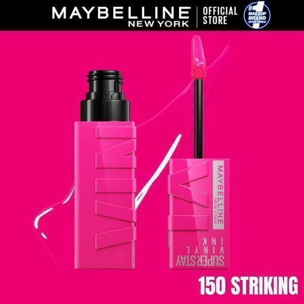 Läppstift - Maybelline - 150 Slående - Långvarig - Glansigt resultat - Vegansk