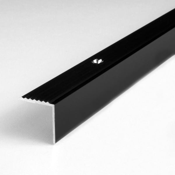 Tröskel i anodiserad aluminium mörkbrons L 20 mm H 20 mm Lång 1000 mm Genomgående 1 styck