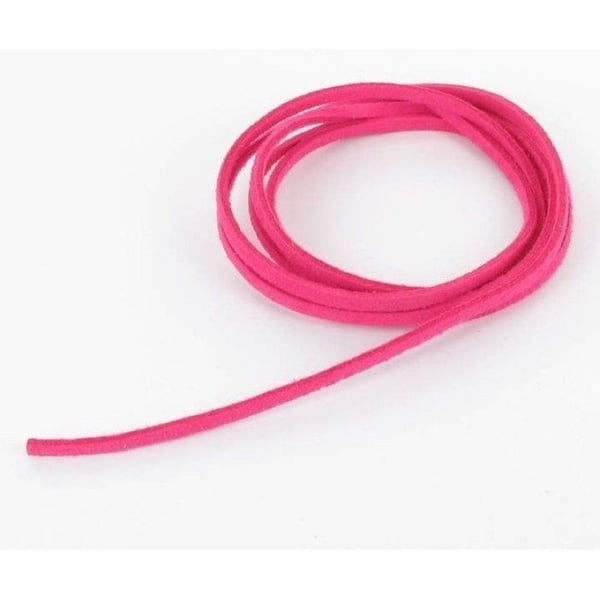 MégaCréa DIY - Syntetisk mocka snöre Fuchsia 1m