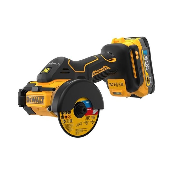 Meuleuse 76 mm XR 18V 1.7Ah Li-Ion børsteløs DEWALT - DCS438E2T-QW