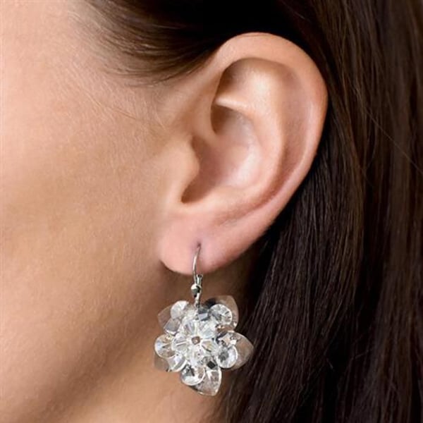 Örhängen - EVOLUTION GROUP - 31130.1 - Swarovski-kristaller - Rhodiumpläterade - Silverfärgade