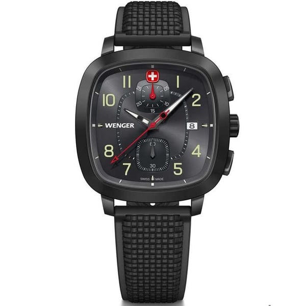 Ur - WENGER - Vintage Sport Chronograf - 40mm - Vandtæthed 5ATM - Kvarts Ur - WENGER - Vintage Sport Chronograf - 40mm - Vandtæthed 5ATM - Kvarts