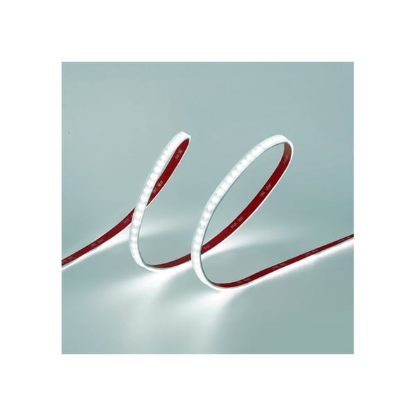 Kallvit LED-ljuslist 6400 K självhäftande 5 M X 10 Mm 8 W/m 100 Lm 24 V DC