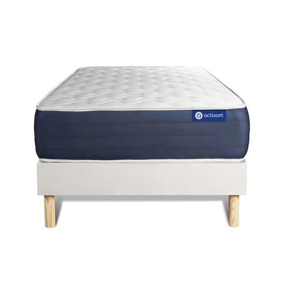Sängset Madrass Sängbotten 80x190 cm - Vit Sängbotten (i kit) - Actilatex Sleep
