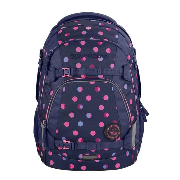 coocazoo Skolväska mörklila rosa för flicka - Mate Special Edition Skolväska Reflekterande Mån 166526