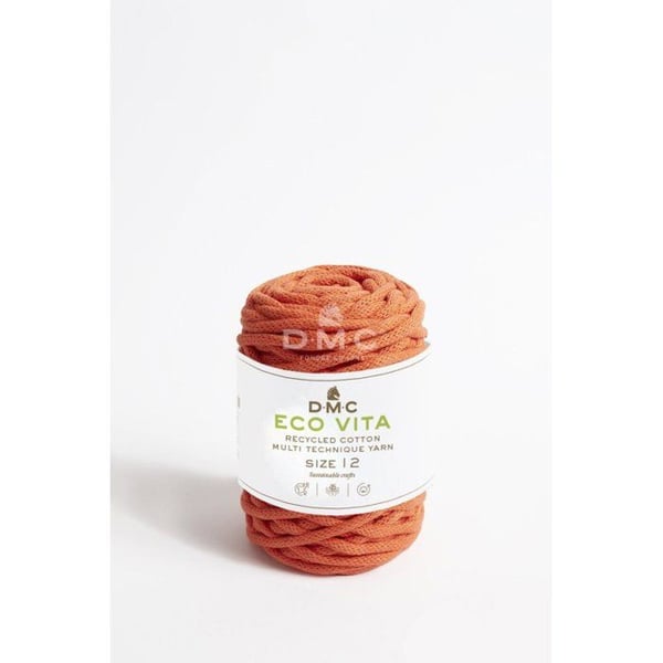 DMC - Återvunnen bomullstråd Eco Vita 12mm 250g Col. 10 orange