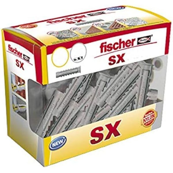Pluggar - FISCHER - Taco SX 8x40 DIY - Stål - Försänkt huvud