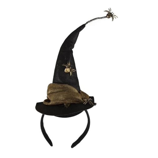 Huvudband hatt - LILLA CLOWN - Svart och guld - Spindel - Vuxen - Unisex