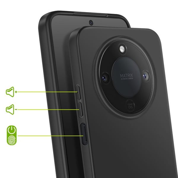 Siliconfodral för Honor Magic 8 Lite, Stötsäkert, Mayaxess Svart