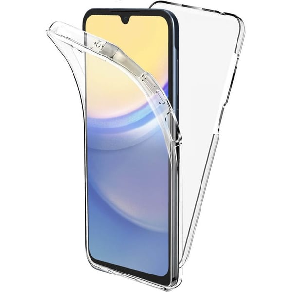 Heltäckande 360 - Samsung - Galaxy A15 - Transparent - Halvstyv - Stötskydd