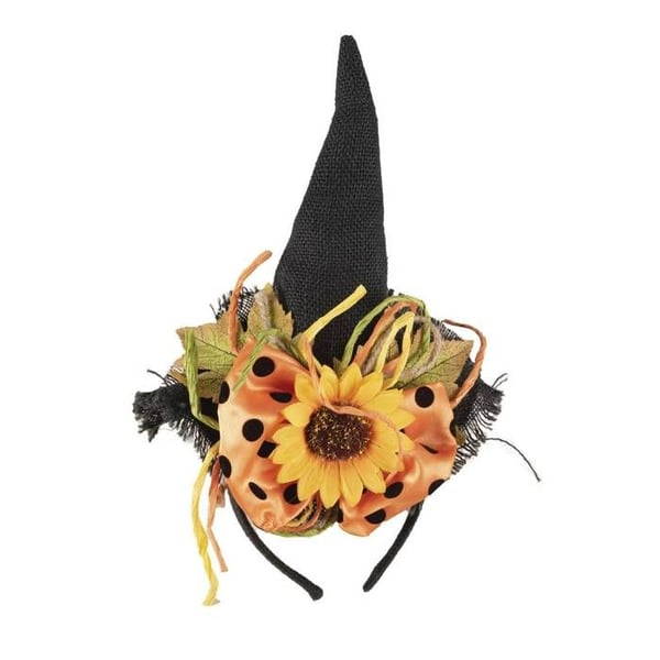 Huvudband hatt - PTIT CLOWN - Svart, orange - Blommor - Unisex - Vuxen