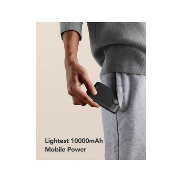 Powerbank Veger C11 VG-W1170 10000mAh Svart PD22.5W Inbyggda Kablar LCD Snabb