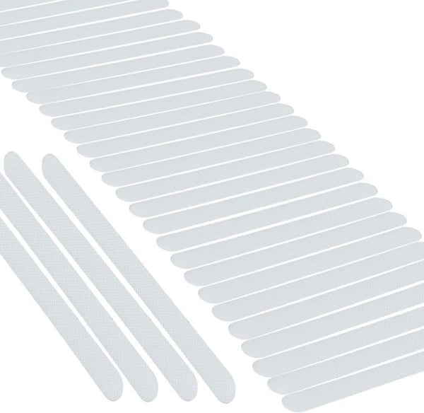 Antiskid-klistermärken - Specifierad - 30 Stycken - Transparent - 7,08 x 0,86 tum - PEVA