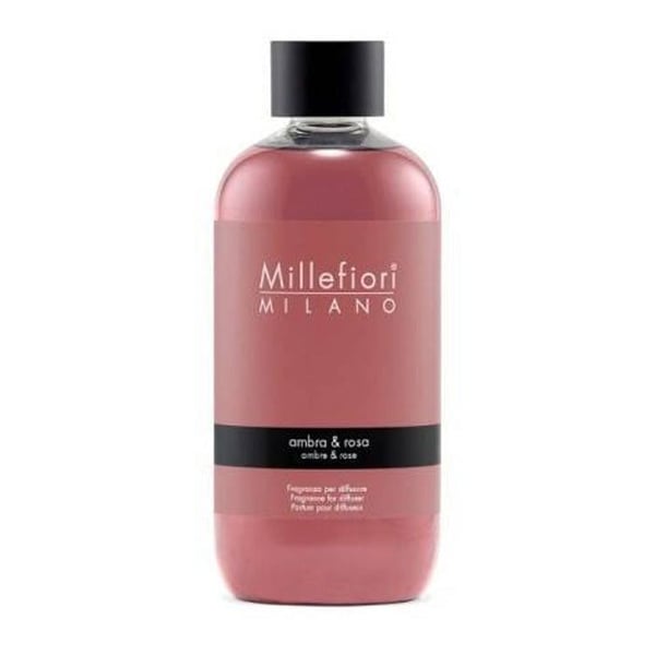 MILLEFIORI, PÅFILLNINGSFLASKA FÖR STICKDIFFUSOR AMBRAR & ROSA 500ML, HEM, DOFTARE