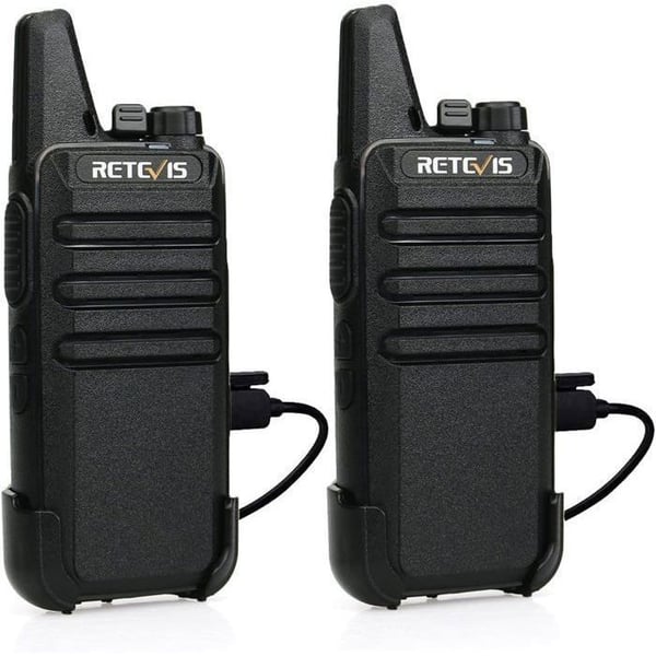 Retevis RT622 Talkie Walkie, PMR446 Professionell Lång Räckvidd, 16 Kanaler, VOX, Familj Uppladdningsbar Radio för Vandring, Camping