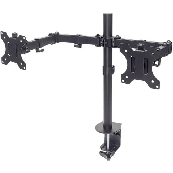 Manhattan 461528 Bordstøtte til skærm 2 Skærm(e) 33,0 cm (13) - 81,3 cm (32) sort højdejusterbar, vippende