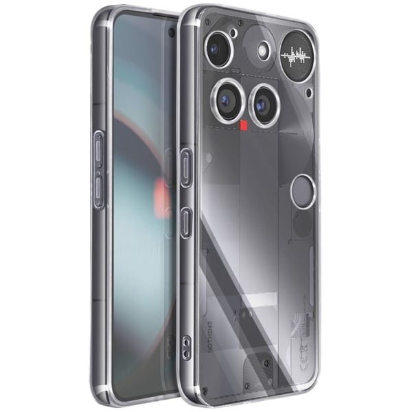 Skydd - MAYAXESS - Nothing Phone 3 - Mjuk Silikon - Transparent - Repstålig
