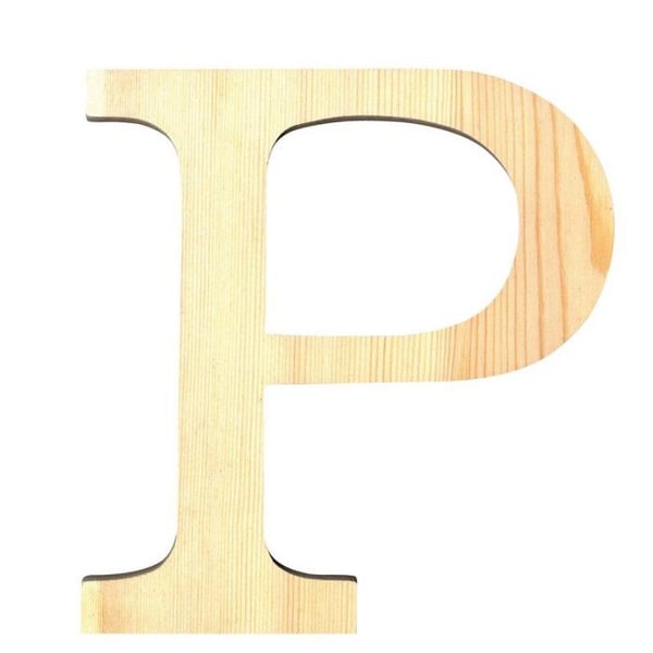 BREV P - 11,5 CM - TRÄ