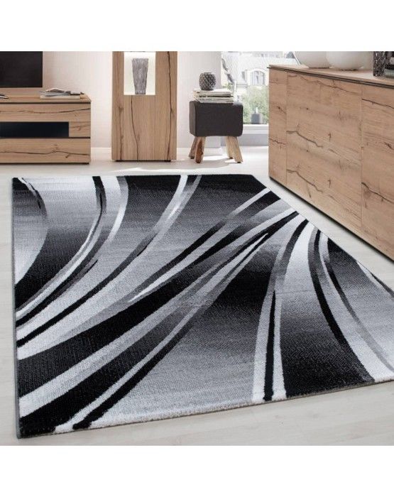 Teppe - PARMA - 9210 - Moderne - Svart - 200x290 cm