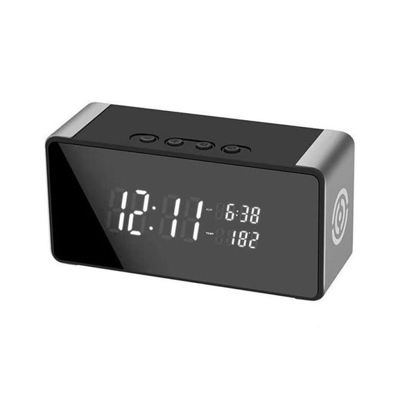 Väckarklocka Spionkamera Full HD 4K WiFi Nattvision Temperatur