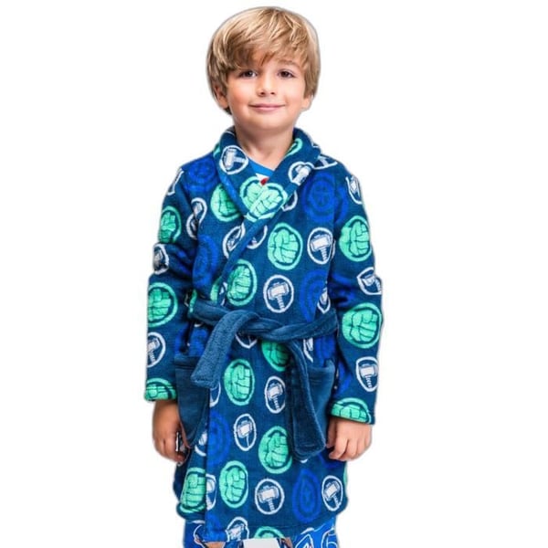 Fleece badrock barn - CERDA - Avengers - Blå - 6 år - Syntetisk