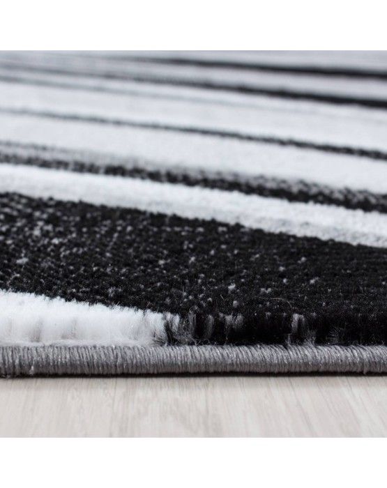 Teppe - PARMA - 9210 - Moderne - Svart - 200x290 cm