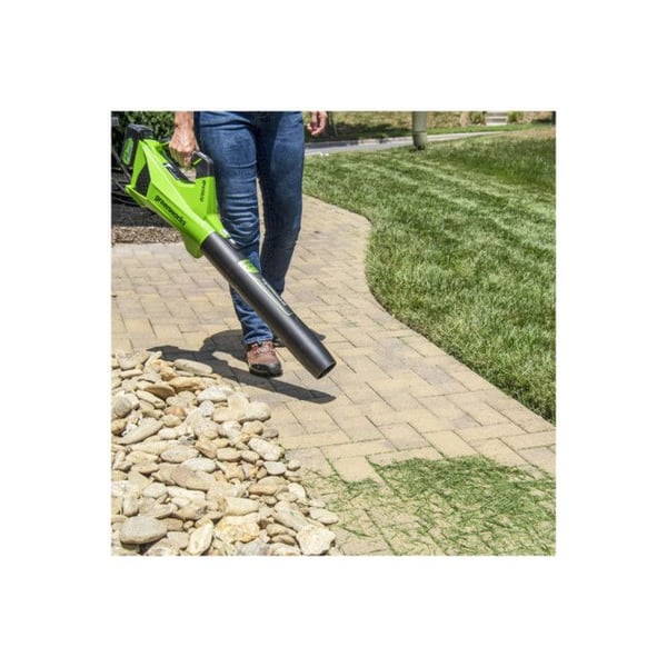 Blæser 24V GREENWORKS - 177 km/t - Batteri 4,0Ah og oplader - BL24L411-01