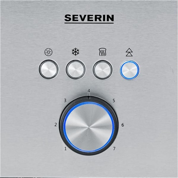 Brødrister 4 skiver XXL - SEVERIN - AT2621 - Bagelfunktion, automatisk centrering af skiver, 7 niveauer, rustfrit stål