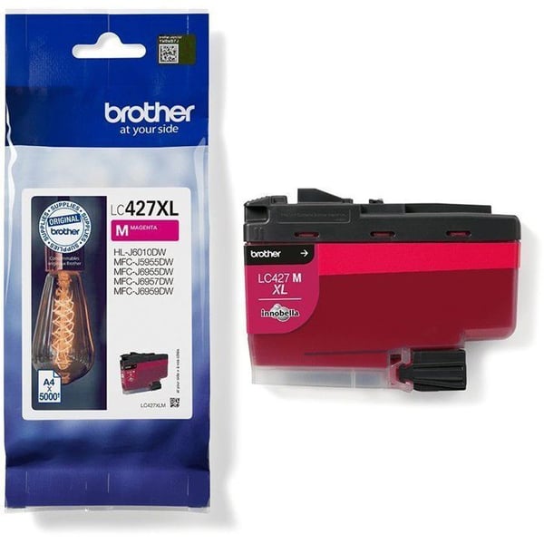 Mustepatruuna LC427XLM - BROTHER - Magenta - 5000 sivua - Brother MFC-J6955DW, MFC-J6957DW, MFC-J5955DW ja HL-J6010DW